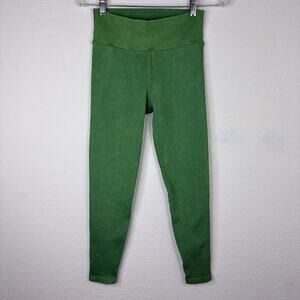 Off Line By Aerie Green Acid Wash 7/8 Hi-rise Leggings Size S, sports, comfy